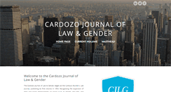 Desktop Screenshot of cardozolawandgender.com